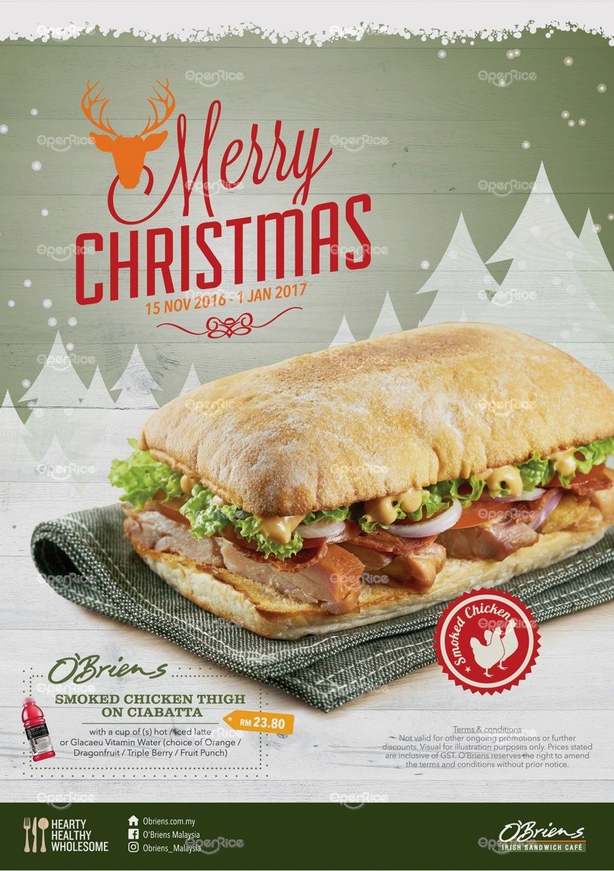 O Briens Irish Sandwich Cafe Menu Western Variety Burgers Sandwiches Cafe In Kuala Lumpur City Center Landmark Klang Valley Openrice Malaysia