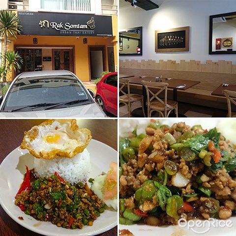 Rak somtam, Thai Food, Green Curry, Somtam, Stir-fry Minced Pork with Basil, Kota Damansara, PJ