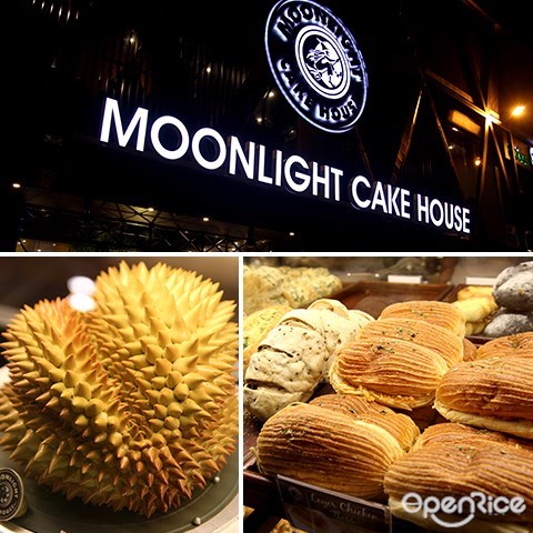 moonlight, cake house, puchong, kompleks kenari, bread