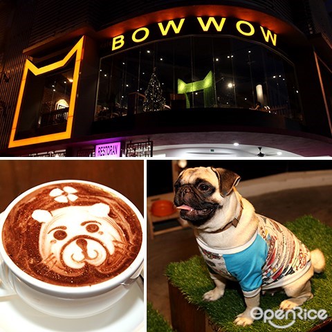bow wow, cafe, pet cafe, dog cafe, puchong, kompleks kenari