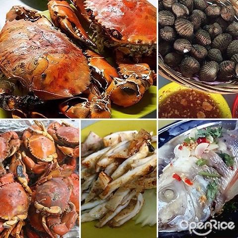  Klang Valley, Ampang, baked crab, grilled cuttlefish, tomyam seafood soup, steamed fish in Thai style, black pepper crab, Thai style curry crab, clam, shrimp, lala, grilled fish