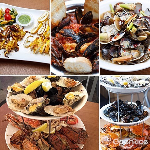  Klang Valley, Kota Damansara, Australian seafood feast, Seafood Platter, oyster, garlic mussel, meaty mangrove crab, BBQ barramundi, BBQ sting ray, steamed spicy lala