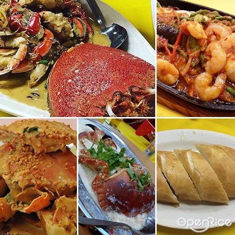 Klang Valley, Kepong, peanut butter crab, honey lemon crab,  two flavour Japanese snails, salt wrap fish, seafood plate, steamed bread crab