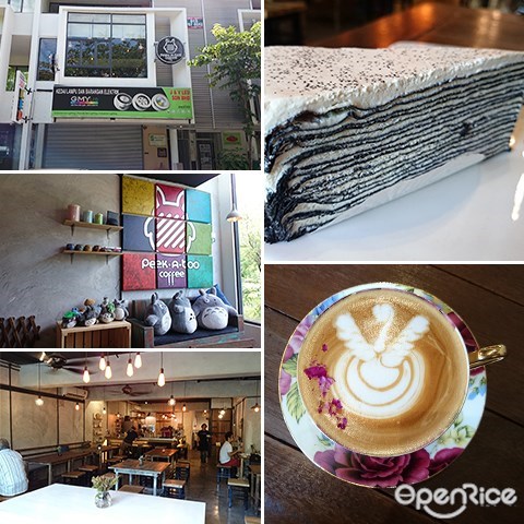 Peekaboo Café, Totoro Themed Cafe, Mille Crepe Cake, Coffee, Cafes at Bukit Jalil, Aked Esplanad Bukit Jalil, Bukit Jalil, KL