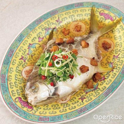 steamed fish, fish,seafood,海鲜,鱼，蒸鱼, 食谱, recipe