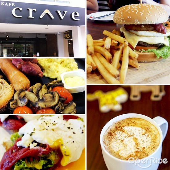 ara damansara, klang valley, pj, kl, 必吃, 美食, crave cafe, brunch, dirty chai latte, burger