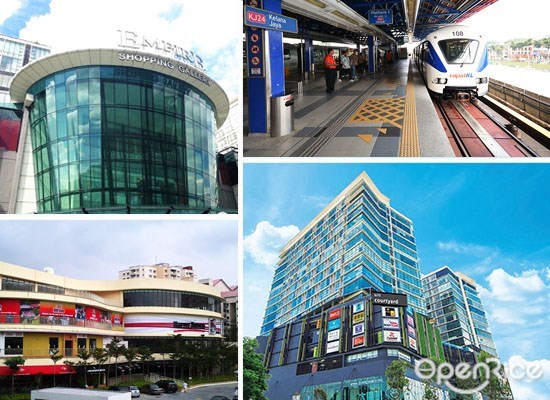  LRT,新路线,Shopping Mall, 轻快铁, Kelana Jaya Line ,citta mall,empire subang,ss15, ara damansara, Evolve Concept Mall,SS15 Courtyard 