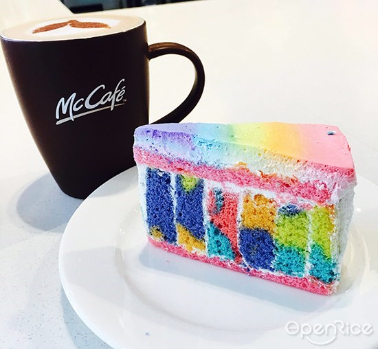  McDonald,MCd,麦当劳, Rainbow Cake, McCafe,彩虹蛋糕,全马