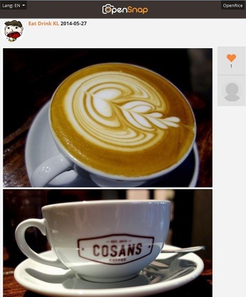 OpenRice Malaysia, Trendy Food, 2014, Miam Miam, Nana's Green Tea, Caffe Bean, LewisGene, Mad About Coco, Tous Les Jours, Cosans Coffee, Palsaik Korean BBQ, Acme Bar & Coffee, Jam & Kaya Café