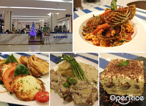 azzurro, pavilion, kl, kuala lumpur, jalan bukit bintang, seafood marinara