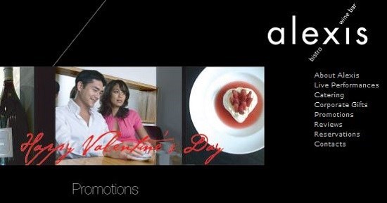 alexis, western food, valentine, promotion