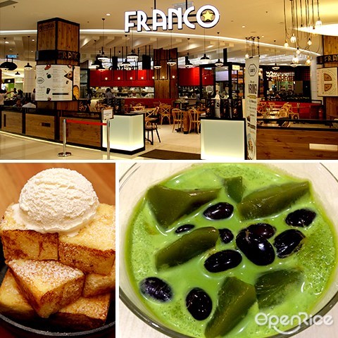 franco, 1 utama, 绿茶冰淇淋, matcha souffle, 蛋糕, 绿茶