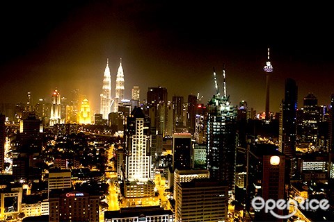 klcc view, twin towers, 马来西亚, 夜景