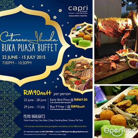 buka puasa, Ramadan, ramadhan,hari raya, promotion, discount, capri by fraser , hotel, KL, Kuala Lumpur, Caprilicious
