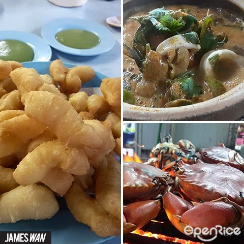 螃蟹,泰国炸鱼,Ampang,Nong & Jimmy, 泰式油条,咖央