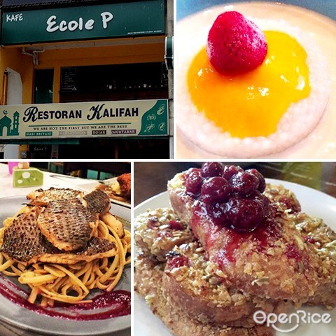 ecole p, uptown, french toast, cafe, kl