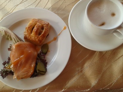 Cappucino and Danish is a great combo